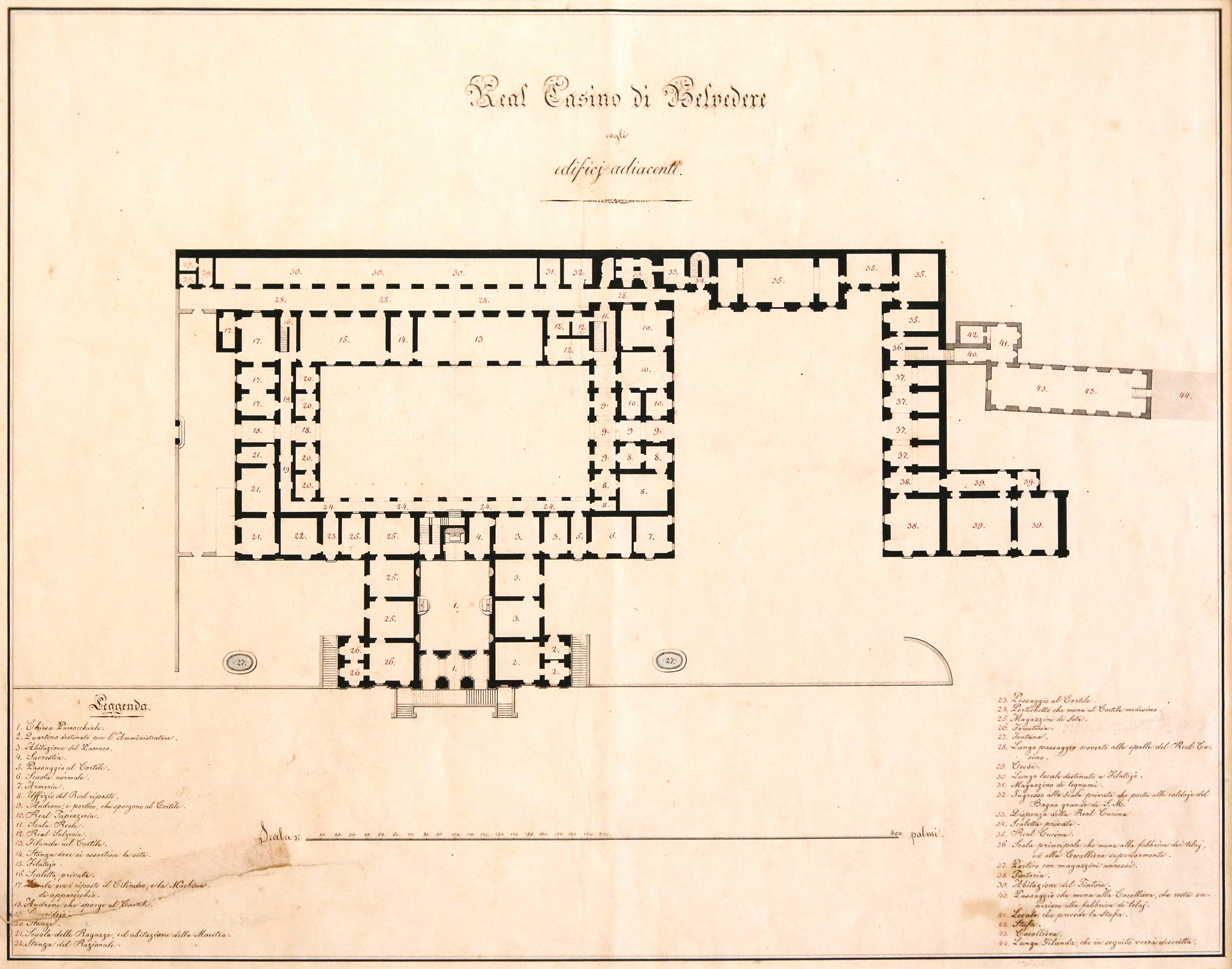 Caserta e i siti reali nelle planimetrie di età borbonica